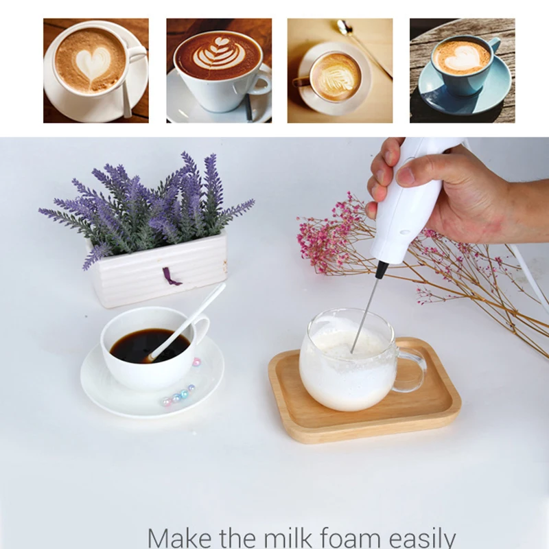 Handheld Electric Mini Milk Frother Portable Eggbeater Blender Food Mixers Foamer Milk Frother Coffee Milkshake 220V