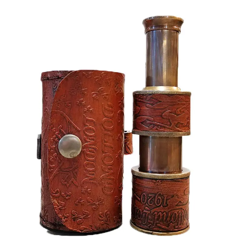 2026New Imported Brass Single Tube Retro Telescopic Telescope