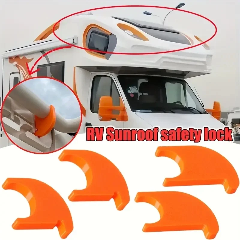 2PC RV Sunroof Safety Locks Suitable For Dometic Midi/Mini Heki RV Sunroofs With Specifications Of 400x400mm And 700x500mm