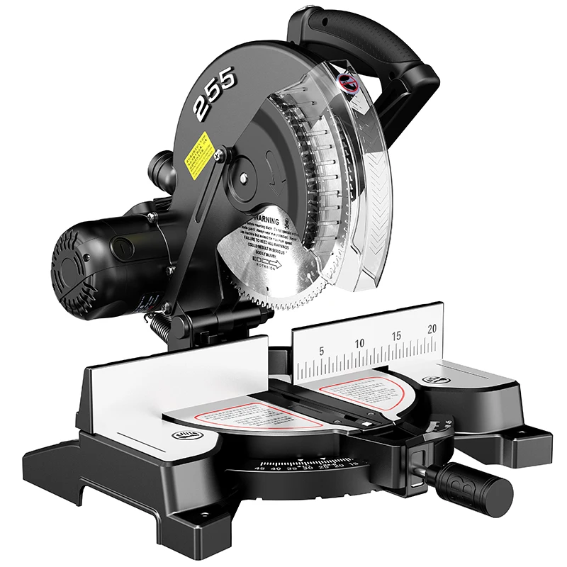Miter Saw 255mm Electric Cutter for Aluminum Steel Wood Automatic Portable