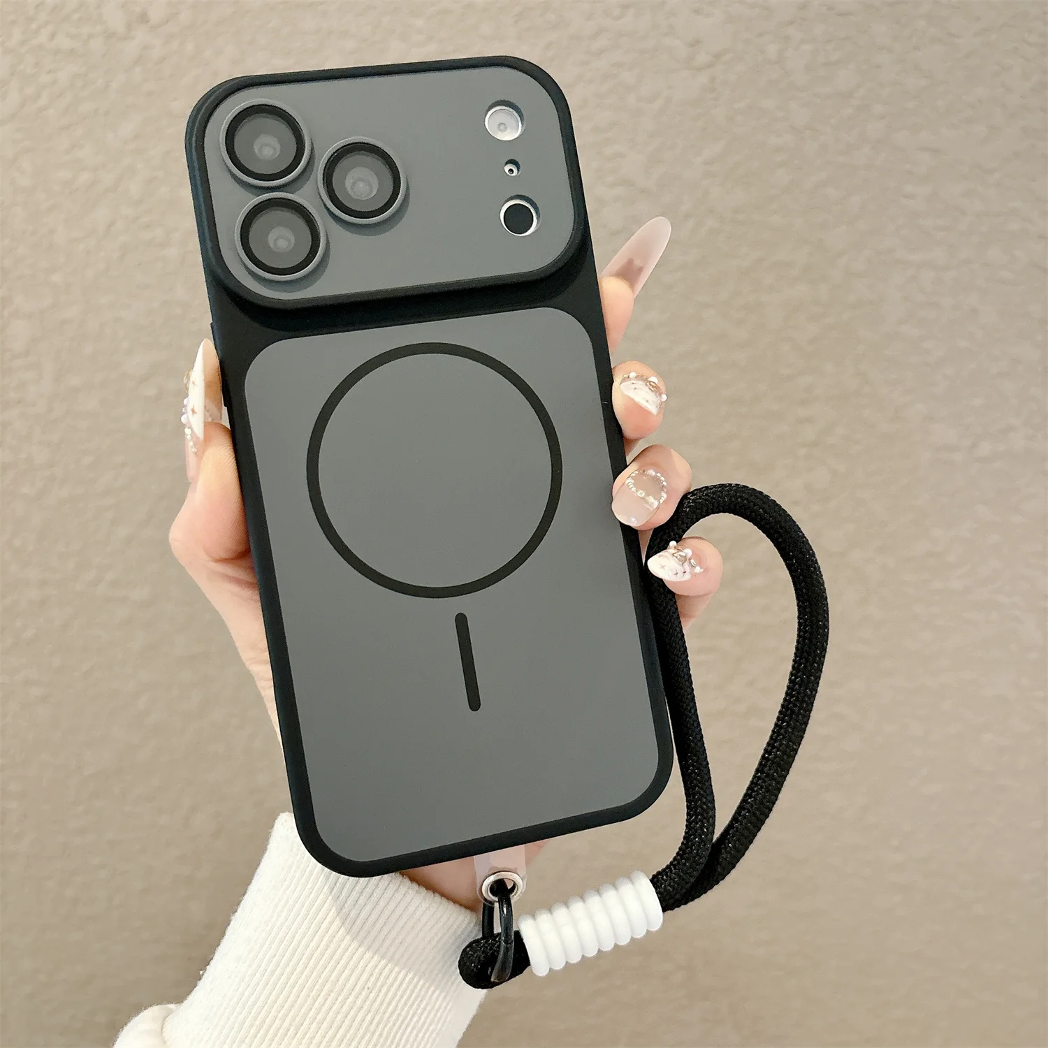NEU Mit Lanyard Magnetisches Kabelloses Ladeband Handyhülle Für iPhone 18 17 Pro Max 16 15 14 12 13 11 Pro Hülle Magsafe Cover – Detail 3