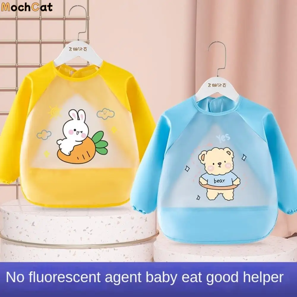 

Waterproof Baby Feeding Bib Dirt Proof Long Sleeved Saliva Towel Burp Apron Drool Towel No-Wash Baby Bib Burp Clothes