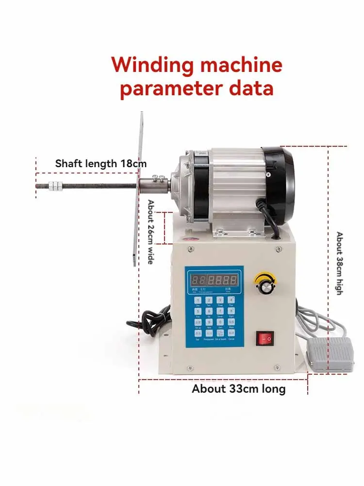 Electric winding machine enameled wire automatic winding machine Mechanical Counting Winding Tool Data Cable Winding Machine