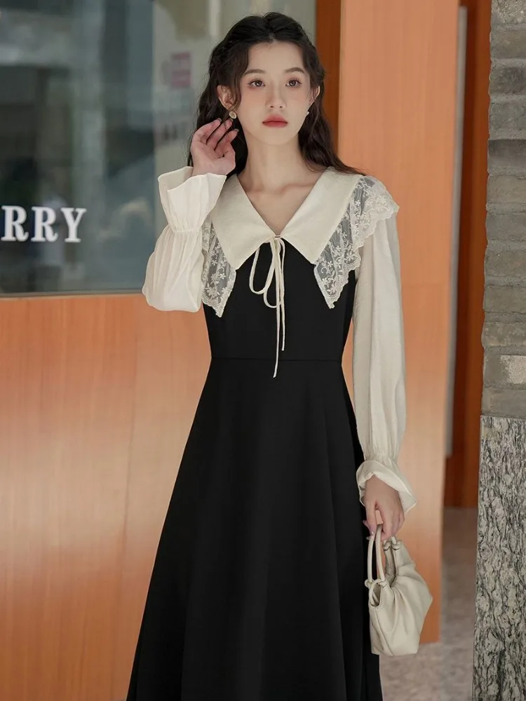 Dresses Women Sweet Elegant Design Autumn Retro Simple All-match Lace-up Fashion Solid Comfortable Ladies Leisure Korean Style - AliExpress 200000345 Dresses Women Sweet Elegant Design Autumn Retro Simple All-match Lace-up Fashion Solid Comfortable Ladies Leisure Korean Style - AliExpress 200000345
