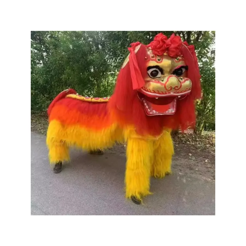 Lion Dance Props Awakening Lion Set Double Performance Smiling Face Activity Performance