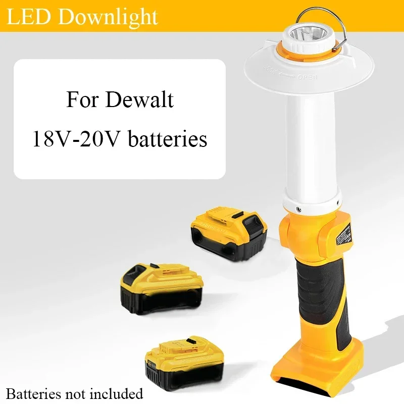 

Outdoor Handheld Camping Light Folding Tool Light for Makita/DeWalt/Milwaukee/Bosch/Black&Decker/Ryobi/Craftsman 18V/20V Battery