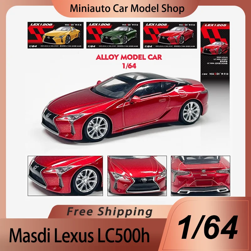 In Stock New Masdi 1:64 Lexus Lc500h Alloy Miniature Diecast Model