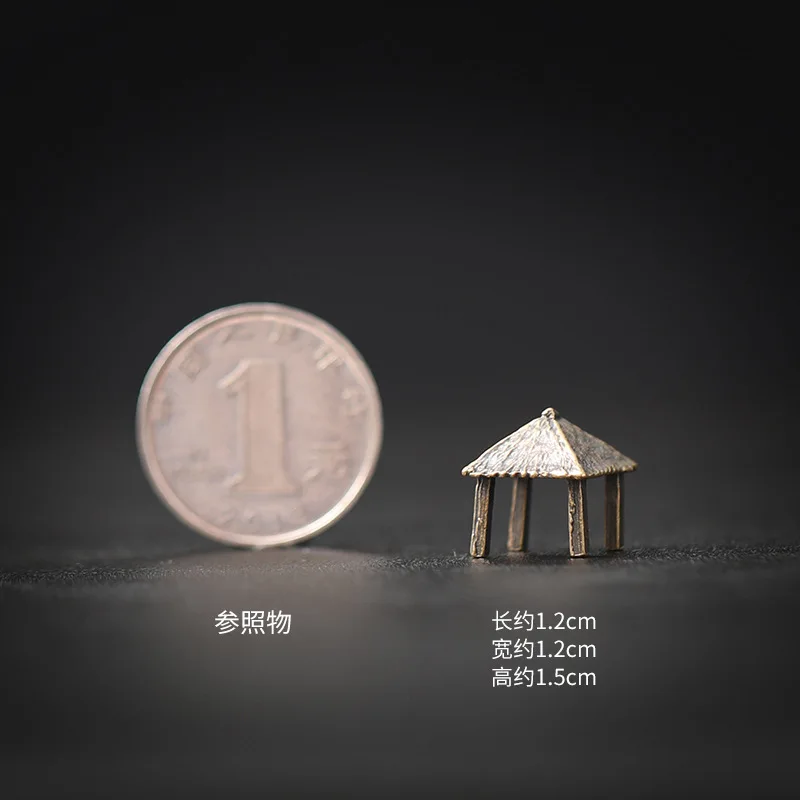 

Mini Pavilion Retro Garden Decor Detailed Micro Landscape Ornament Sand Table Pavilion Vintage Bonsai Accessory Outdoor Indoor