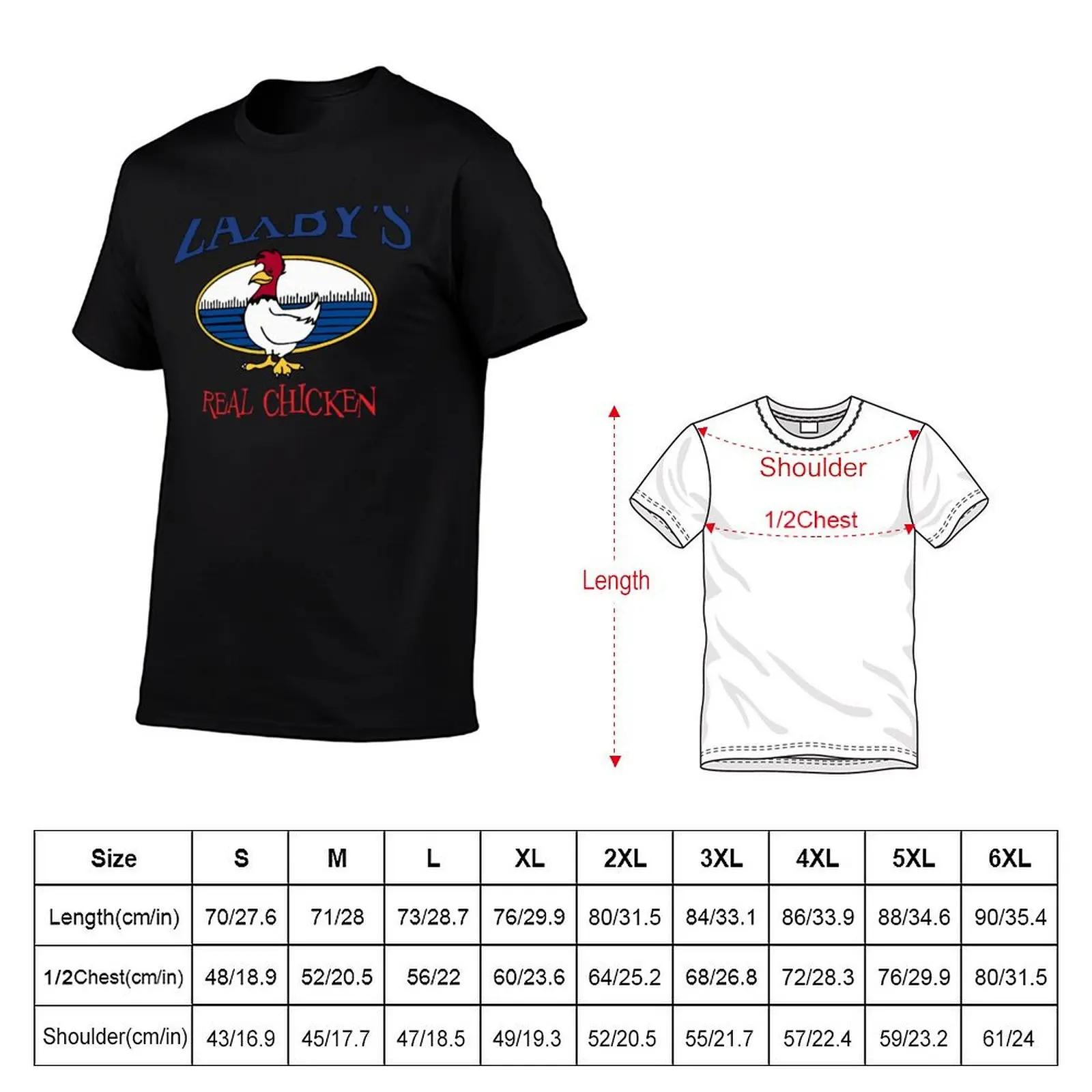 Zaxby Chicken. Sticker T-Shirt Basic Comfort Fit T-Shirt for Men