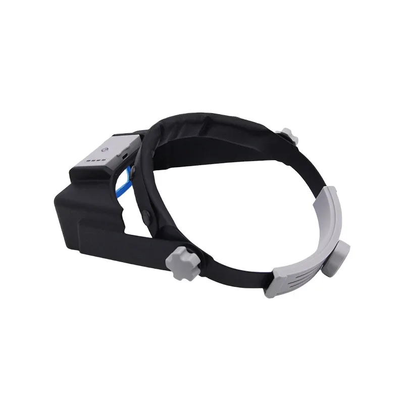 Premium Head Mounted USB Charging 4LED Light Power Display High Definition Reading Repair Clock