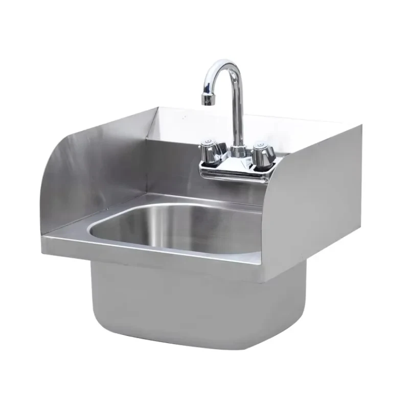 Various Styl Single-Slot Stainls Steel Dish Washing Foot-Operated Knee-Top Commercial Rtaurant Sink Indoor Use
