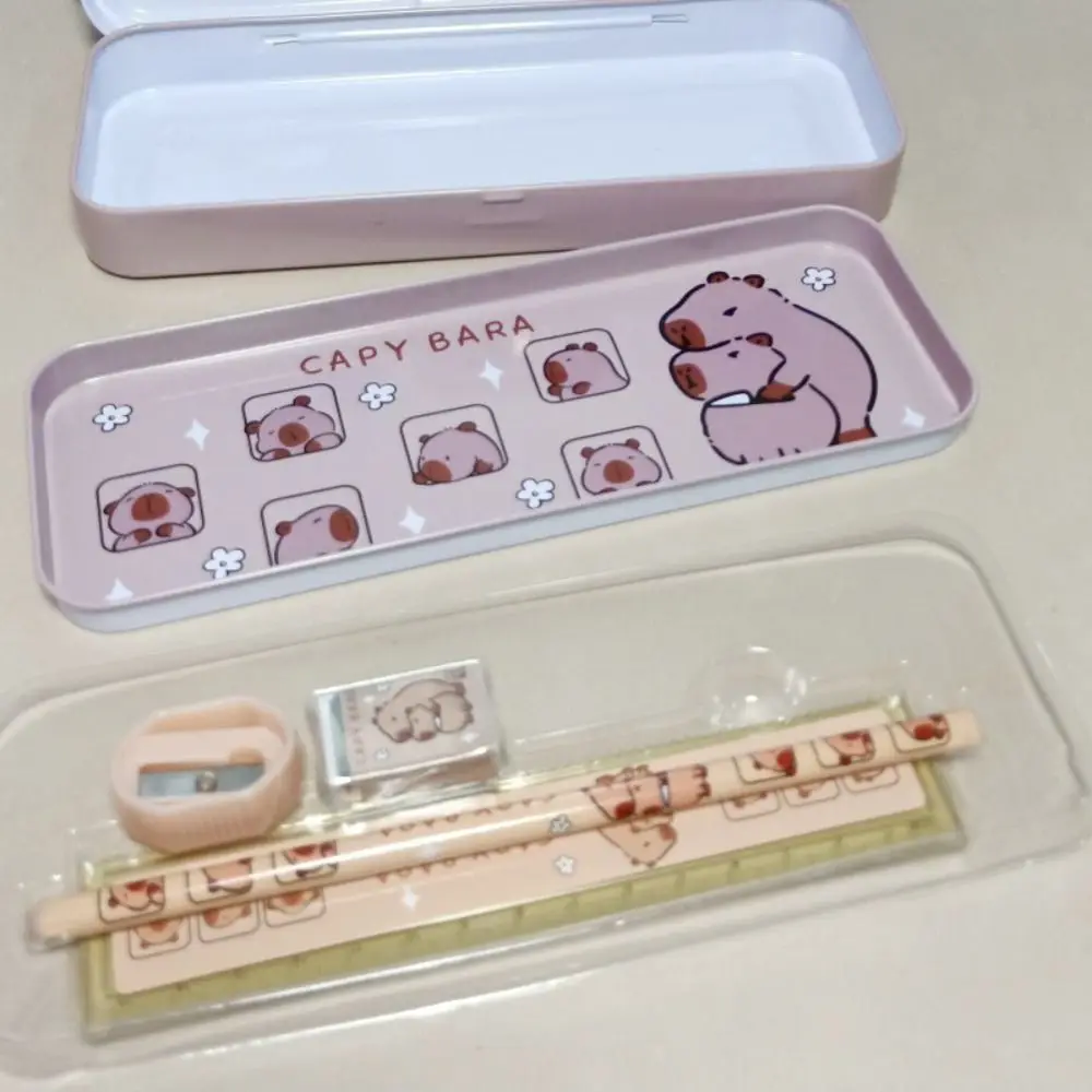 Metal Capybara Stationery Set Students Prize Back to School Gift Back-to-school Gift Kit Birthday Present School Supplies