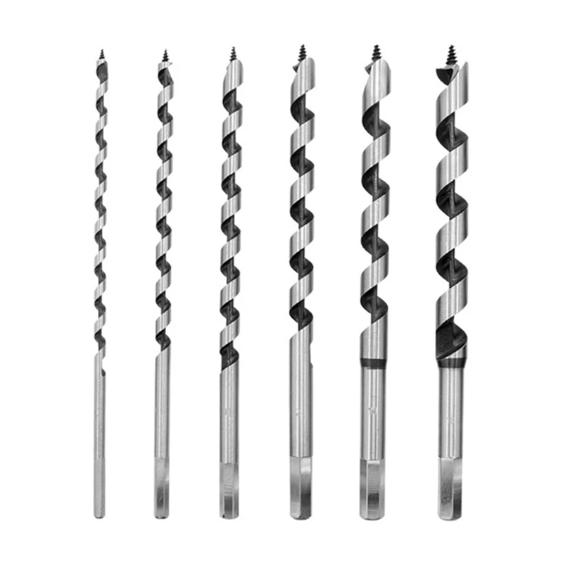 

Lengthening Woodworking Roller Drill 230Mm Set With Hexagonal Handle Wood Twist Wood Hole Drill 6-Piece Set Easy Install