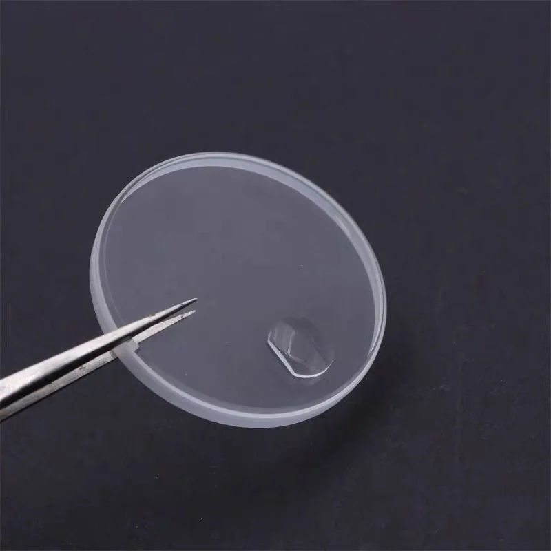 Verre de montre rond plat en minéral avec fenêtre de date et loupe à bulle 17.9/21.3/25.3/27.9/29.1/29.4/30.4/30.6/32.7