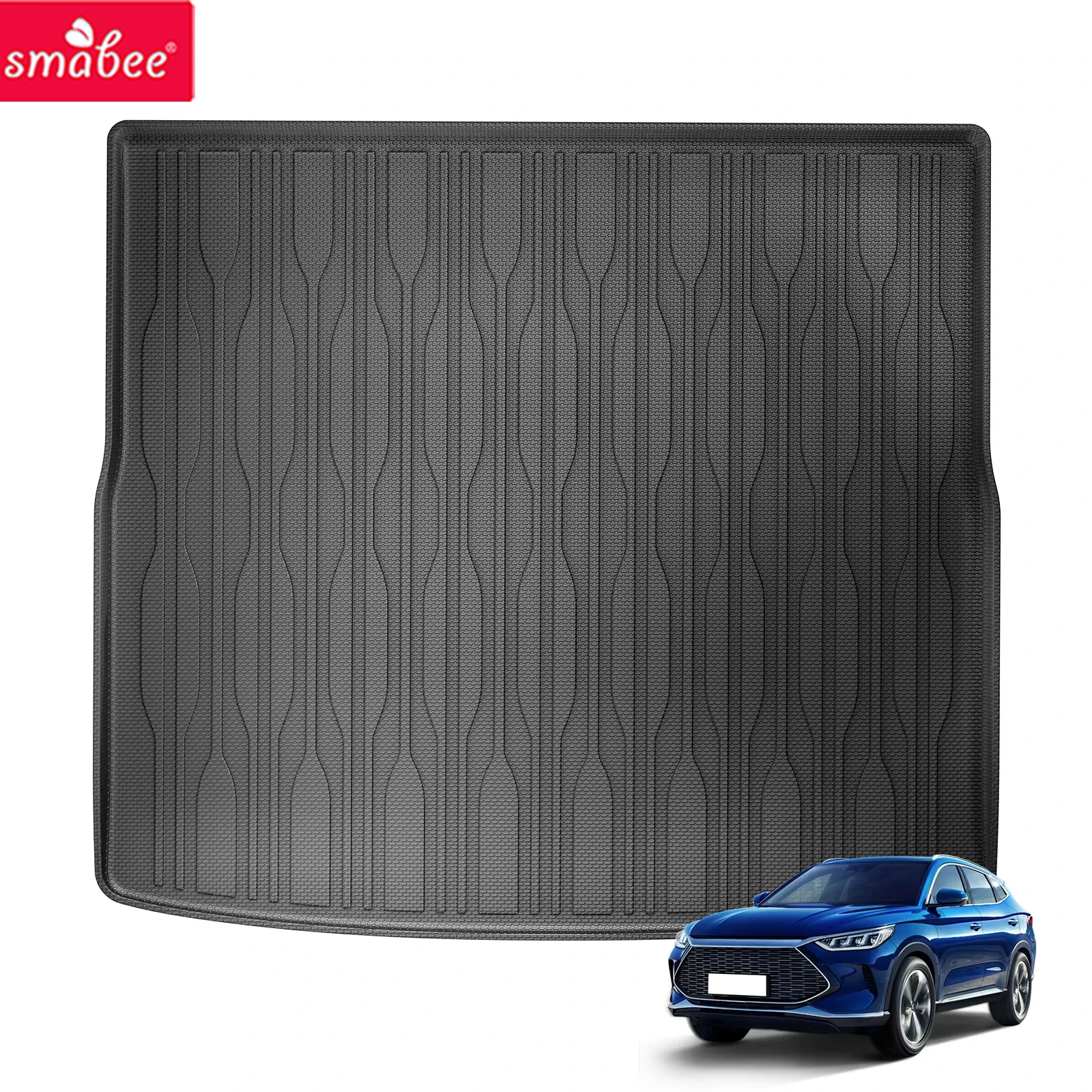 Smabee for BYD Song Plus EV/DMI Sealion 6 for BYD Seal U 2021-2024 Car Cargo Liner Trunk Pad TPE 3D Interior Accessories Black