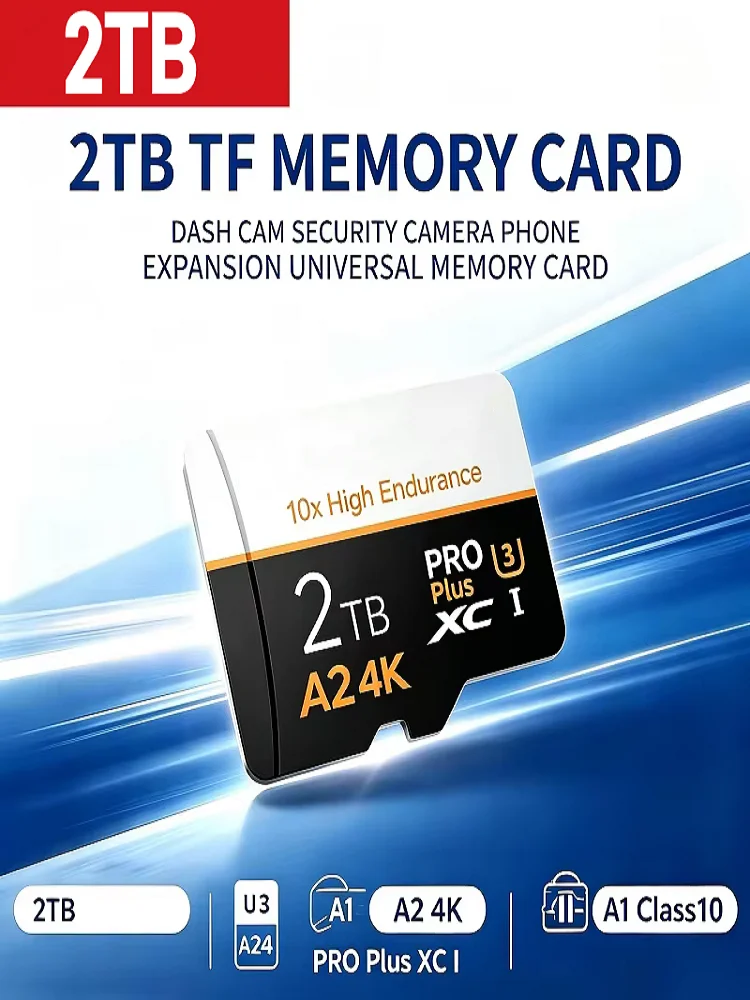 2TB Speicherkarte 1TB Speicherkarte 512GB TF SD-Karte Große Kapazität Flash-Karte Hochgeschwindigkeits-Flash-Laufwerk für PC/Telefon/Mac/Kamera