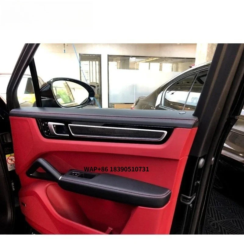 

Por Cay 9y0 Carbon Fiber Automotive Interior High Quality Car Side Interior Door Trims Car Accessories Interior Decorative