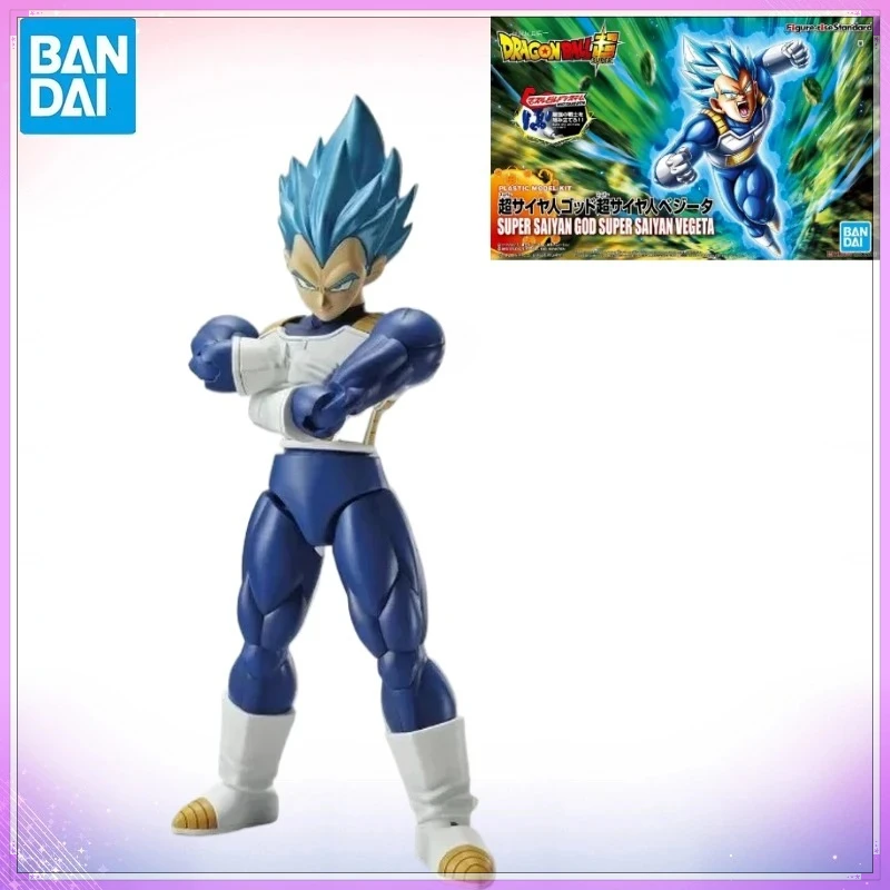 

In Stock Bandai Original Dragon Ball Figure rise FRS Model Kit Anime SUPER SAIYAN GOD VEGETA Action Toys Gifts Collection