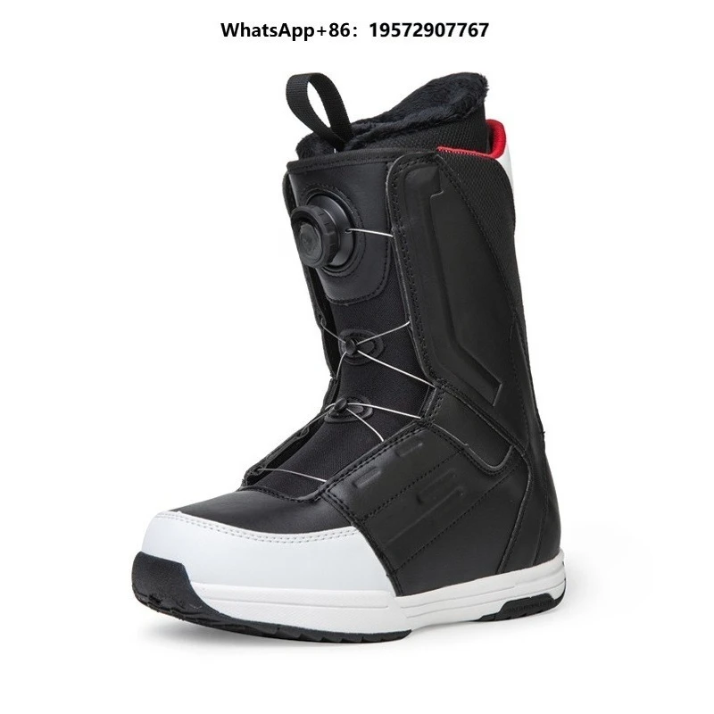 Custom Adult Winter Warm and Waterproof Snowboard Boot Outdoor Cold-resistant Snowboarding Shoes