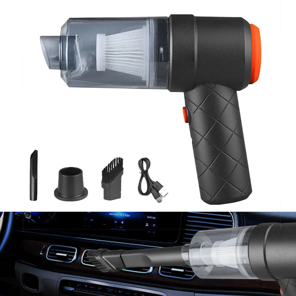 Car Wireless Vacuum Cleaner 1200mAh Rechargeable Handheld Vacuum Air Duster With Washable Filter For Vehicle Home Office Room