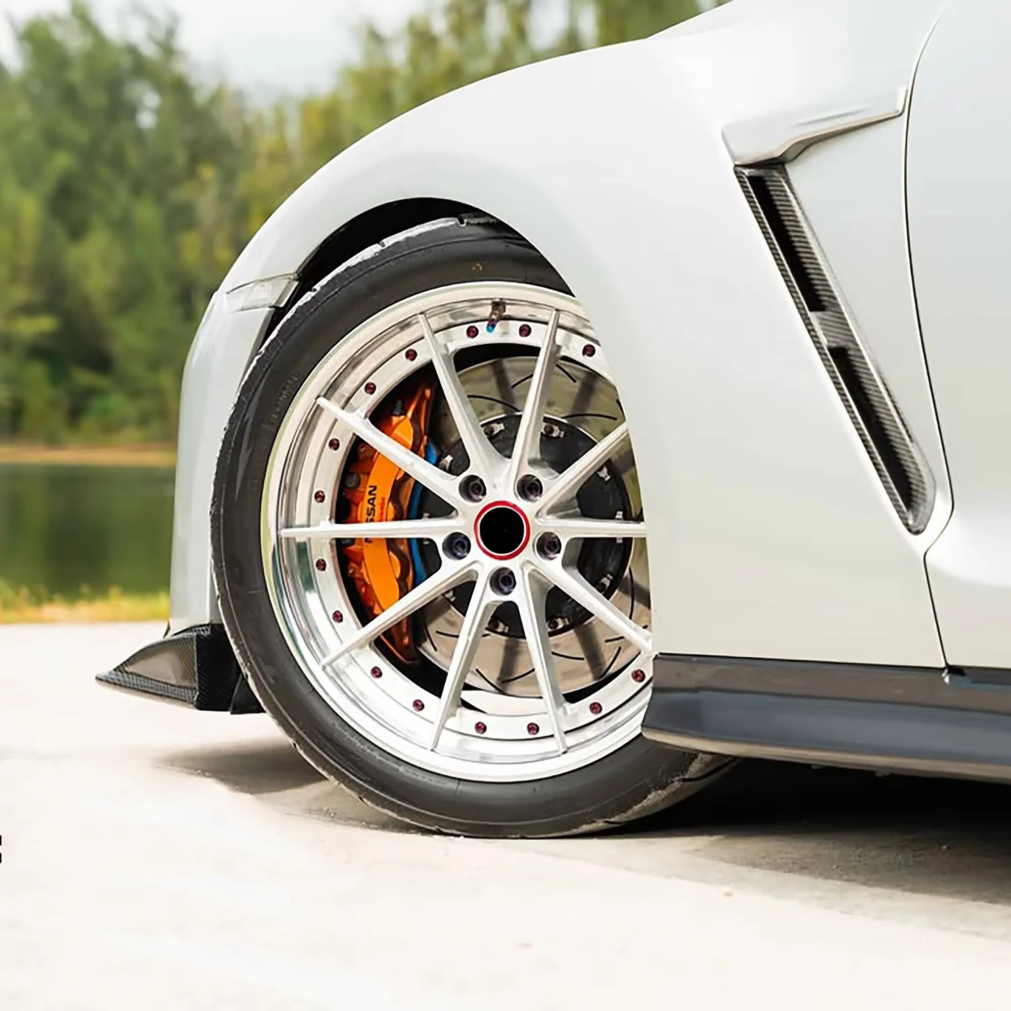 

RSCR Forged Alloy Wheels for Model 0 18-24 Inch Silver T6061 5X112 5X108 5X114.3 5X120 Hubs 40mm-30mm 35mm Polished Five