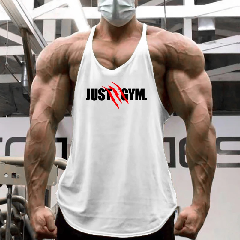 Mùa Hè Tập Thể Hình Có Bông Y Lưng Tập Gym Quần Áo Cơ Áo Sơ Mi Không Tay Tập Luyện Stringer Bể Nam Thể Thao Áo Vest