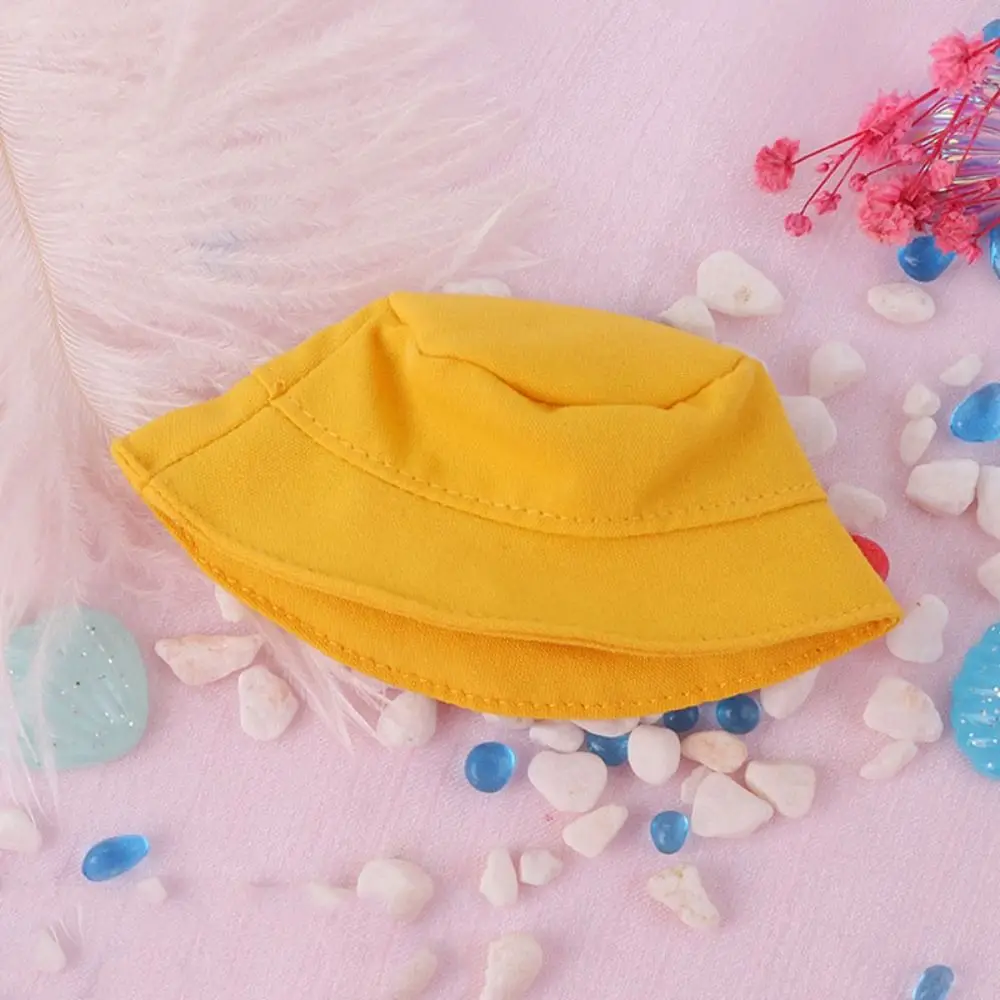 Doll's Clothes BJD Fisherman Hat Toy Accessories Handmade Mini Bucket Hat Mini DIY OB11 Doll Hats Cotton Doll Accessories