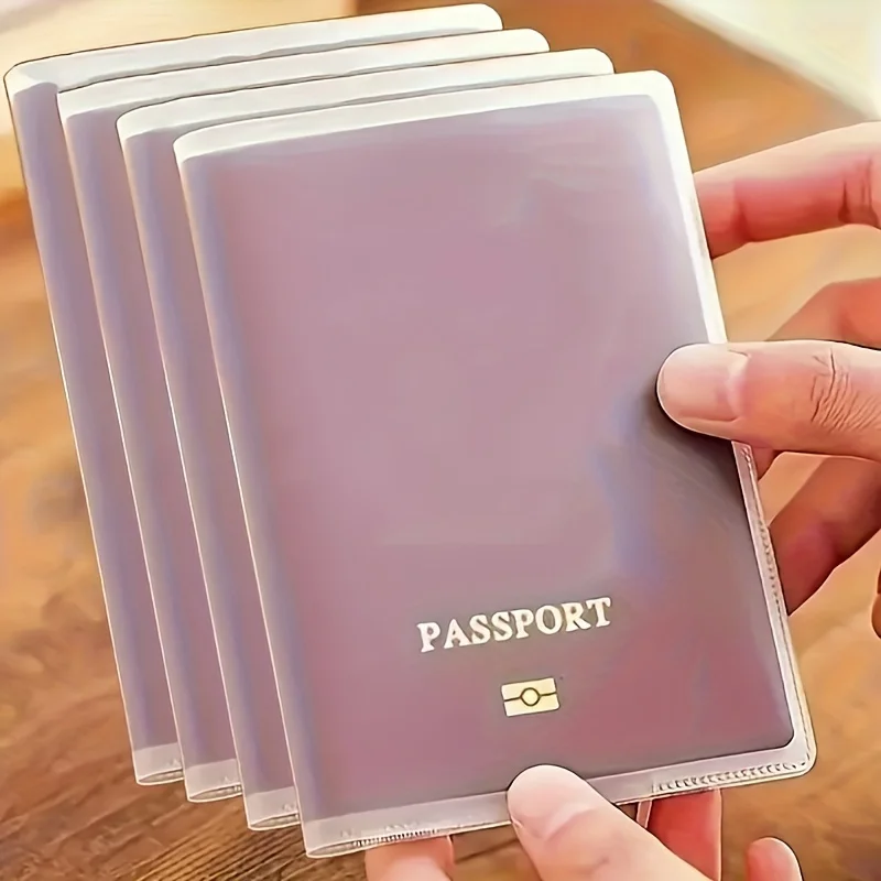 2pcs durable passport holders with multiple slots, scratch-resistant document covers