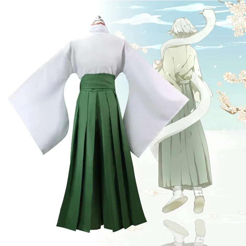 DY2025Kamisama Kiss Hajimemashita Love Mizuki Cosplay Costume Wig Green Kimono Top Pants Halloween Unisex Costumes cosplay
