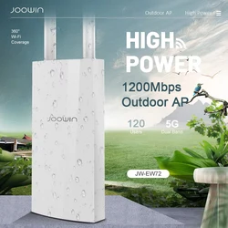 JOOWIN High Power Outdoor AP Repeater 1200Mbps Dual Band Access Point Wifi 360 Degree Omnidirectional Antenna Router JW-EW72V2