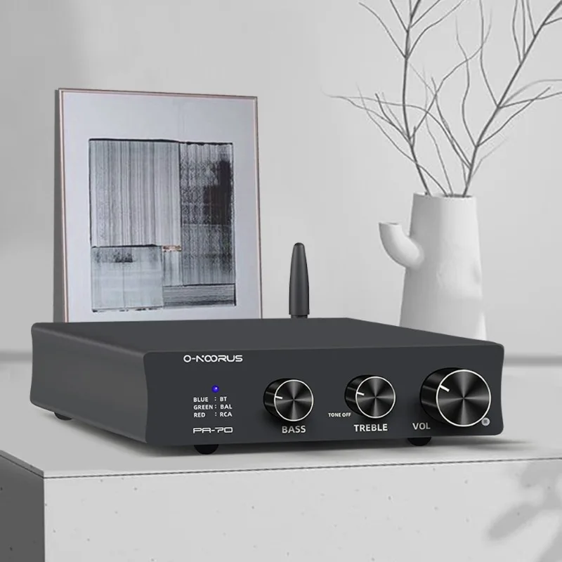 Ma12070 audiophile-grade hi-fi digital mini home amplifier - desktop bluetooth 5.0 speaker