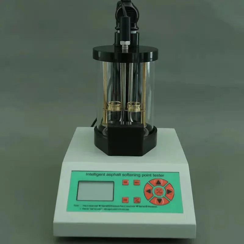 Testador de ponto de amaciamento de asfalto eletrônico automático exclusivo, material de latão de alta precisão, 220v, medição de laboratório de calor padrão astm