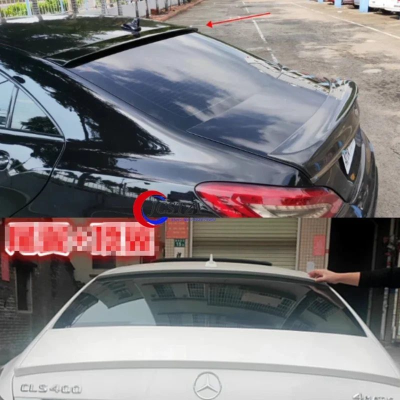 For Benz W218 Spoiler 2012-2017 W218 CLS300 CLS350 CLS63  Plastic Primer Color Rear Window