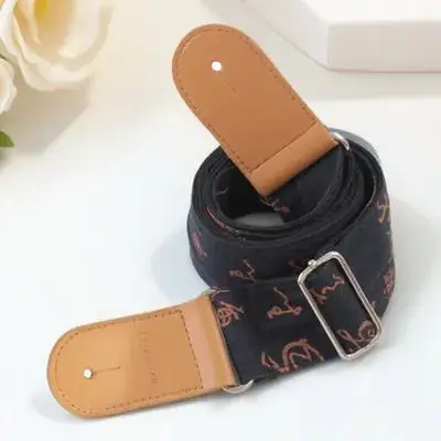 

Cotton and Linen Guitar Shoulder Straps High-quality Belt Chinese Style Wear-resistant Accessories Brass