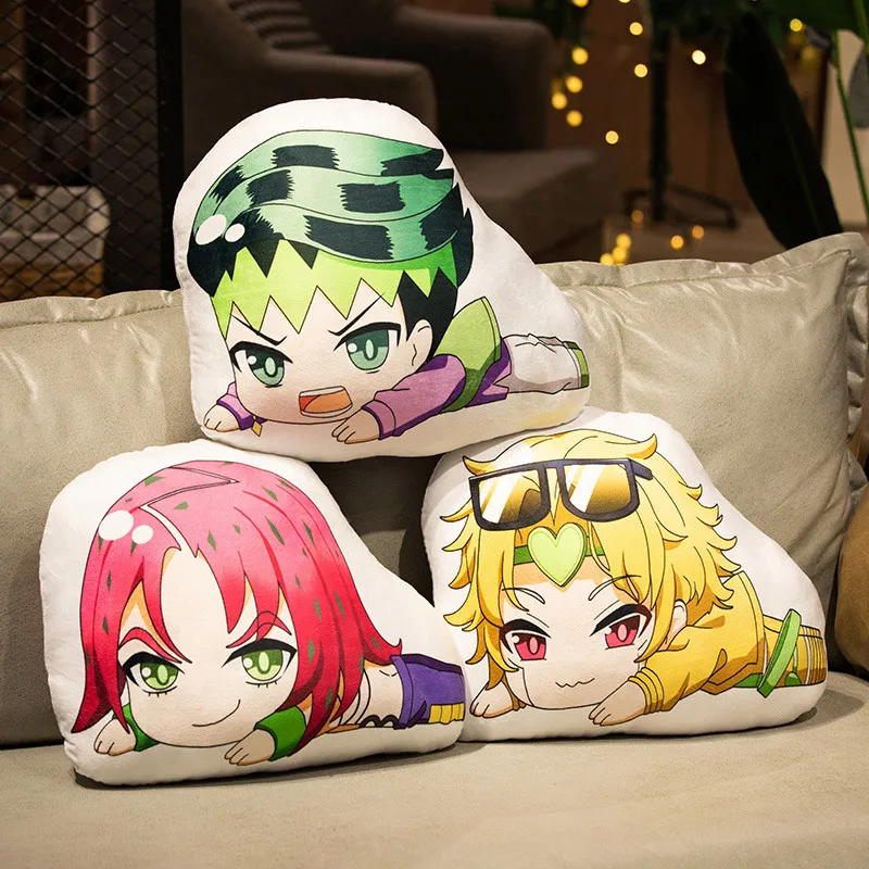 JAPAN Jojoss Bizarre Adventure Golden Wind Rohan Kishibe Diavolo Giorno Giovanna Josef Joestar Kakyoin Noriaki Cosplay Plush Toy