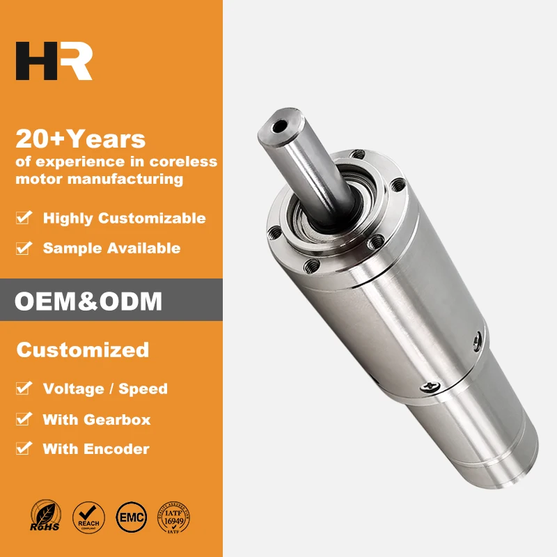 

22mm High Power Dc Motor Low Vibration High Torque Electric Coreless Planetary Gearbox Small Motor Brushless