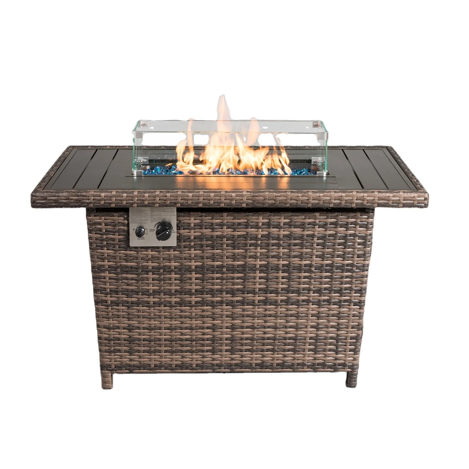 

43 Inches Patio Garden Decoration Backyard Fire Stove Fire Brazier Party Decoration Outdoor Gas Fire Pit Table