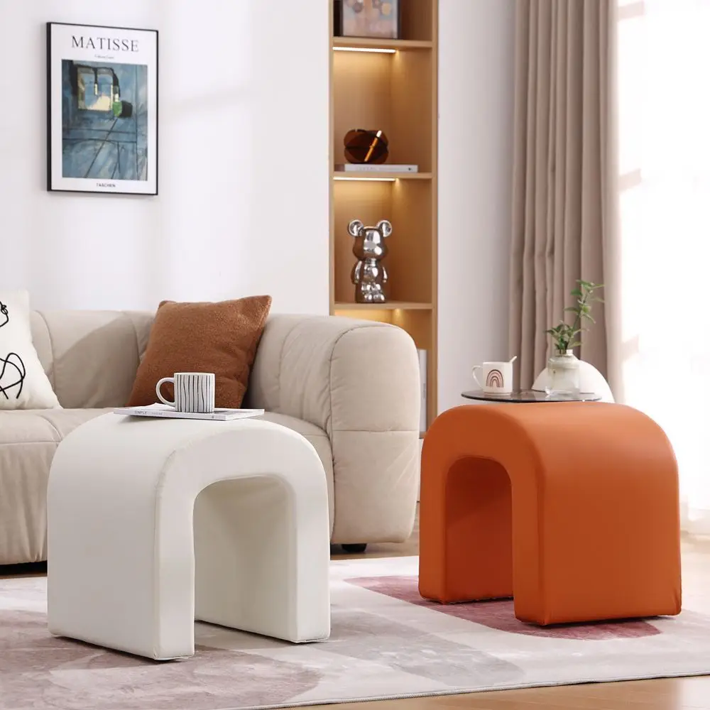 

Nordic Home Hot Makeup Stool Bedroom Living Room Advanced Makeup Dressing Nail Art Modern Simple Sofa Shoe Bench