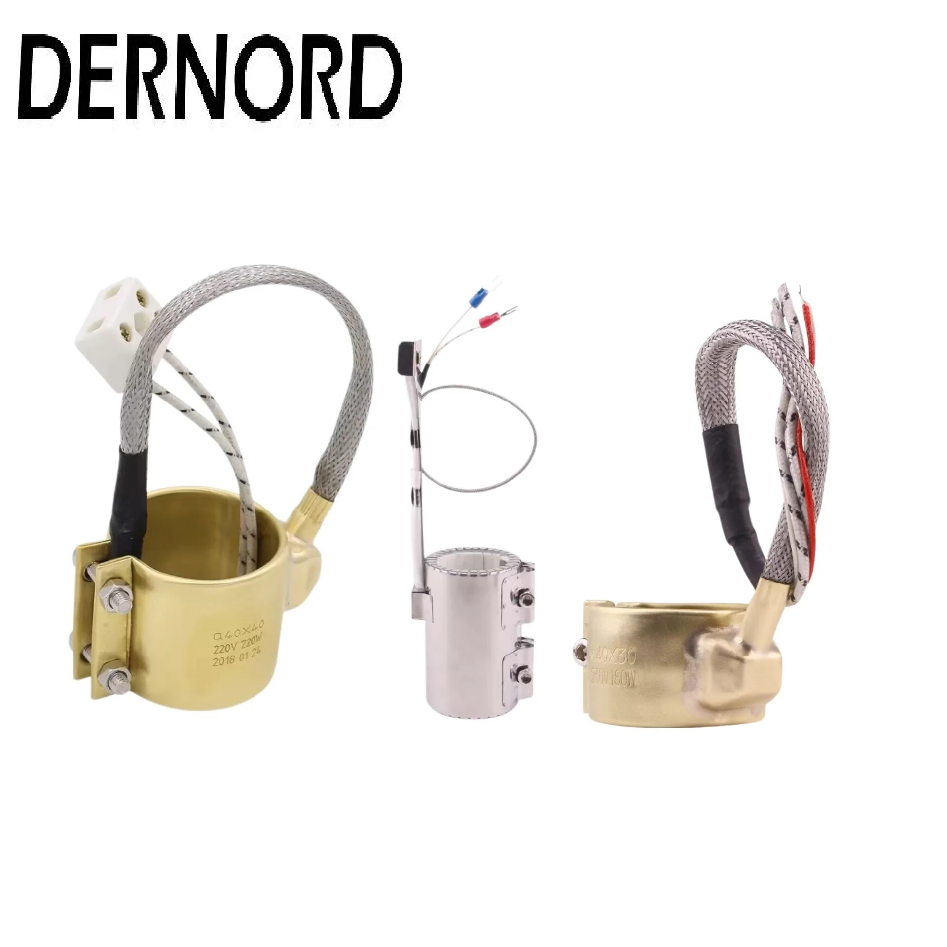 DERNORD Custom-made Brass Band Heating Element/Mica Band Heaters/Ceramics Band Heaters etc.