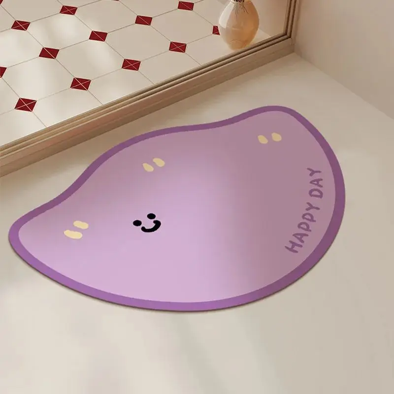 VIKAMA Dopamine Colorful Bath Mat, Absorbent Quick Dry Non Slip Rubber Bottom Foot Pad for Bathroom Bathtub Living Room