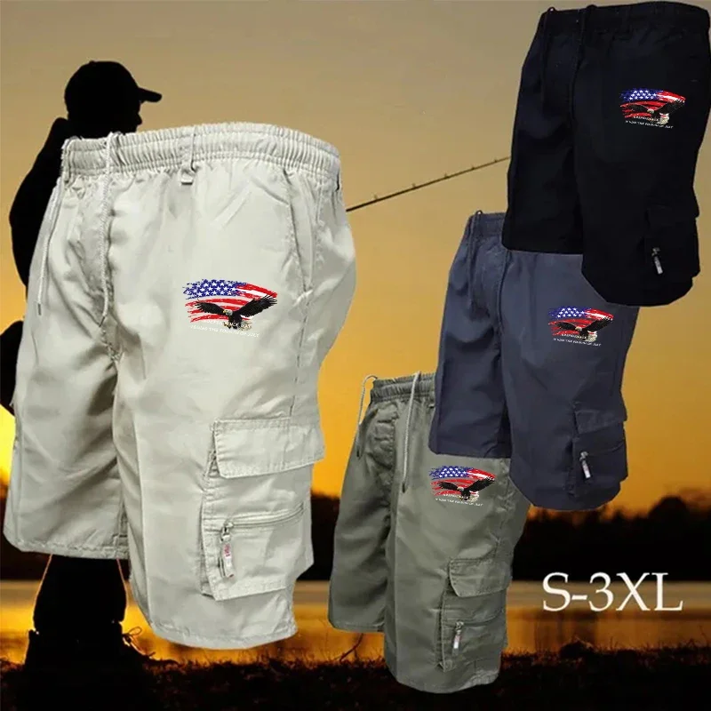 Męskie szorty cargo do kolan, sportowe, codzienne, plus size, bermudy, proste, do biegania, golfu, krótkie spodnie.