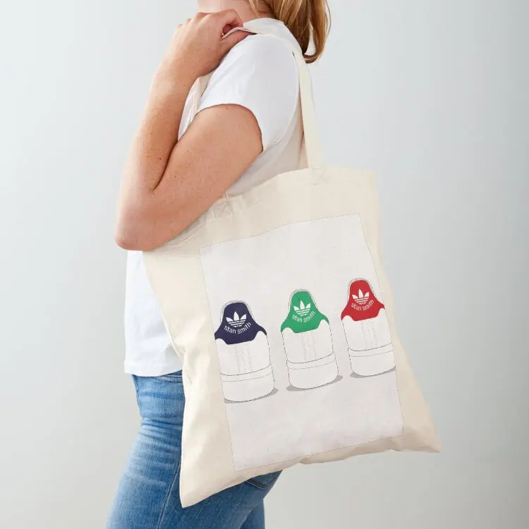 

stan smith illustration 3 colors. #2 Tote Bag custom canvas bag eco pack woman shopping bag Beach
