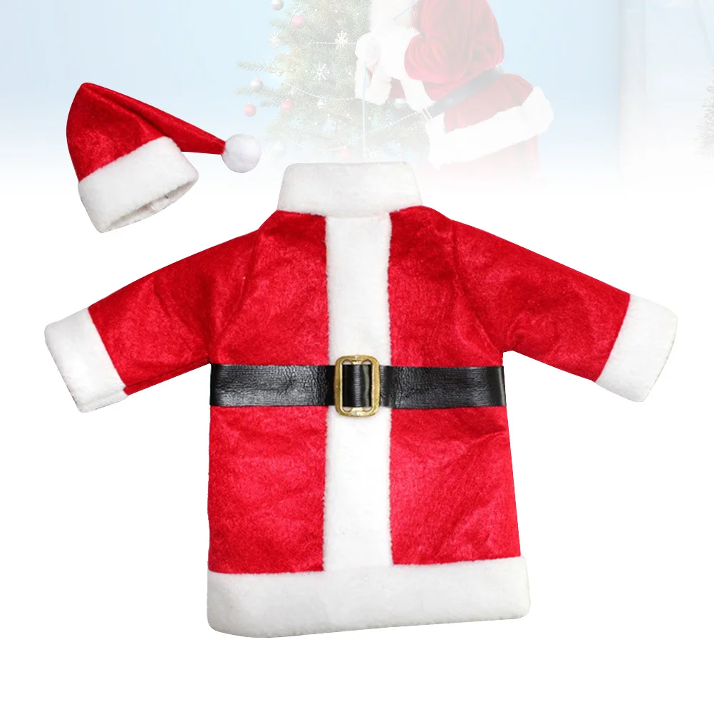 

1 set Christmas Santa Claus Wine Bottle Cover Sleeve For Most Bottles Holiday Party Gift Accessory Wine Bottle Protector Kitchen