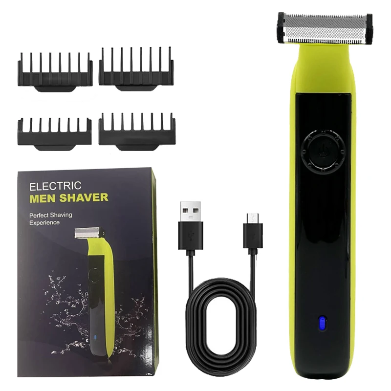 Electric Shaver for Men Professional Beard Trimmer Cordless Razor Body Trimer USB Rechargeable Face Male Hair Shaving Machine