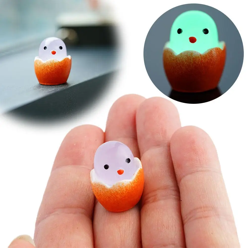 

1PC random Broken Egg Decoration Cute Miniatures Broken At Glow Eggs Luminous Eggs Egg Garden Accessories Fairy Diy Night U9S2