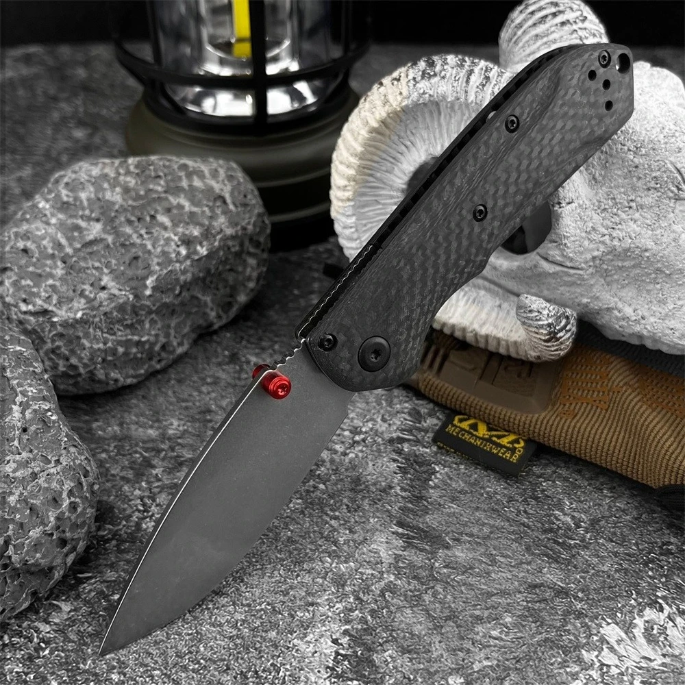 

565 Mini Freek Outdoor Pocket Folding Knife D2 Steel Blade & Carbon Fiber Handle for Camping Hunting Survival & EDC