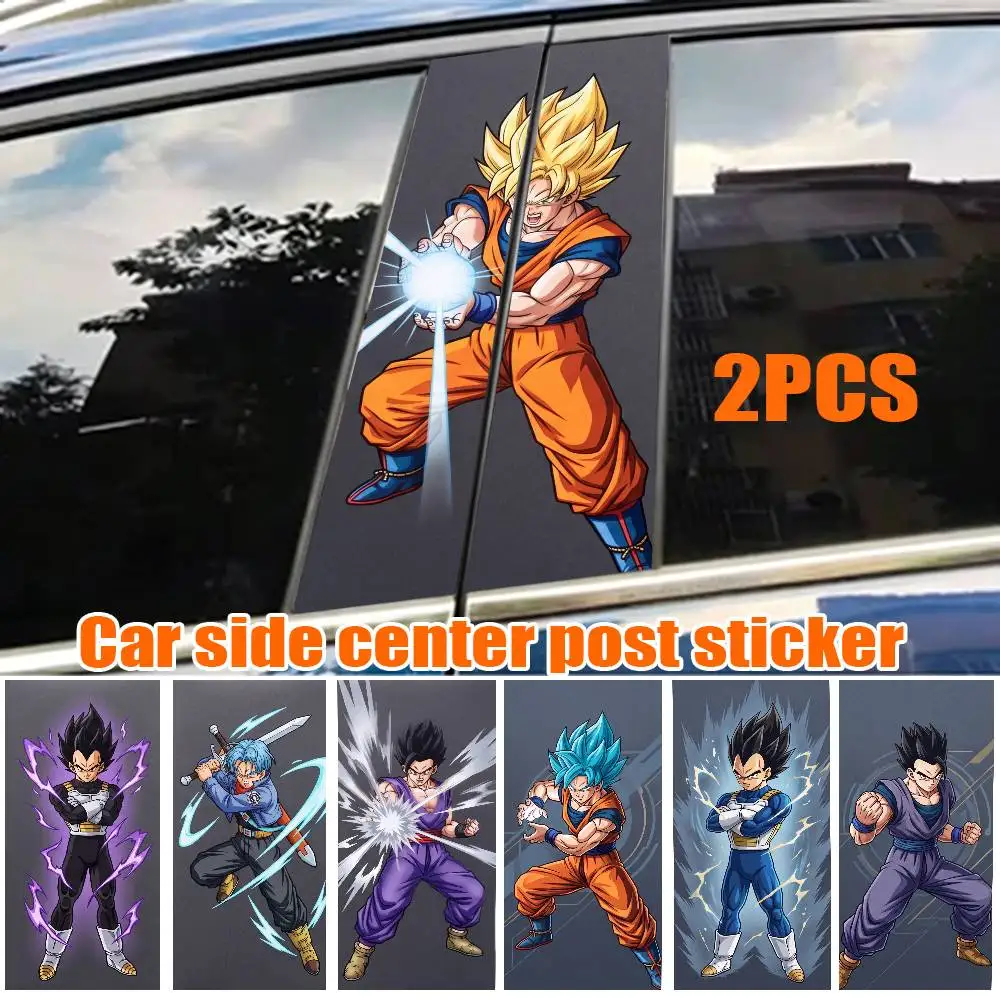 

DARGON BALL Car Stickers Auto B-pillar Car Center Column Decor Cover Scratches Waterproof Sunscreen Vinyl Decals Accessories