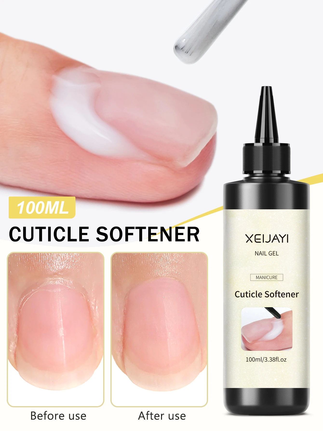 1Pc 100Ml Nail Enhancement Softener Cuticle Softener Plant Nails Nourishing Treatments For Cuticle Moisturizing Anti-barb Nail