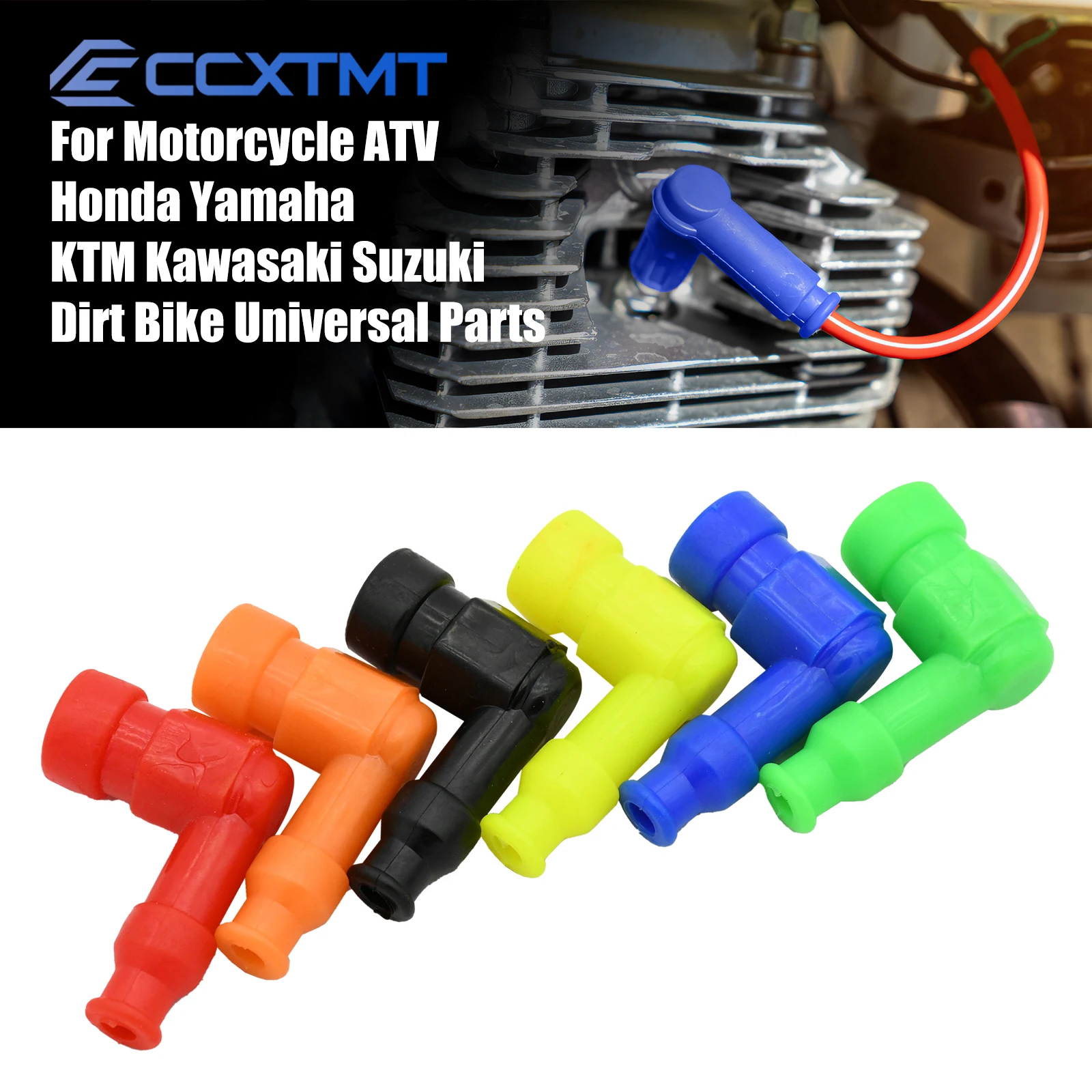 

Motorcycle ATV Scooter Dirt Bike Universal Modified Rubber Lgnition Spark Plug Cap For Honda KTM Kawasaki Suzuki Yamaha Parts