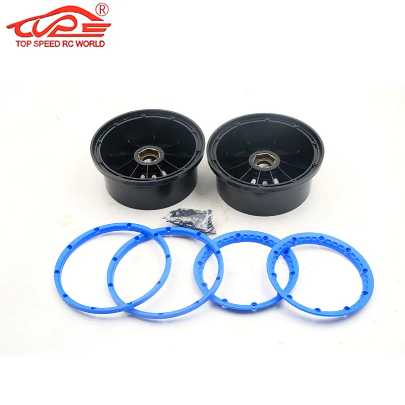 Upgrade Tire Parts Wheel Hub Rear or Front Kit for 1/5 Scale Rc Car Gas HPI ROFUN BAHA ROVAN KM BAJA 5B SS Buggy Truck Parts